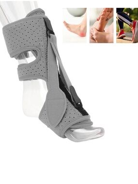 Gray Night Splint for Foot & Ankle Pain Relief